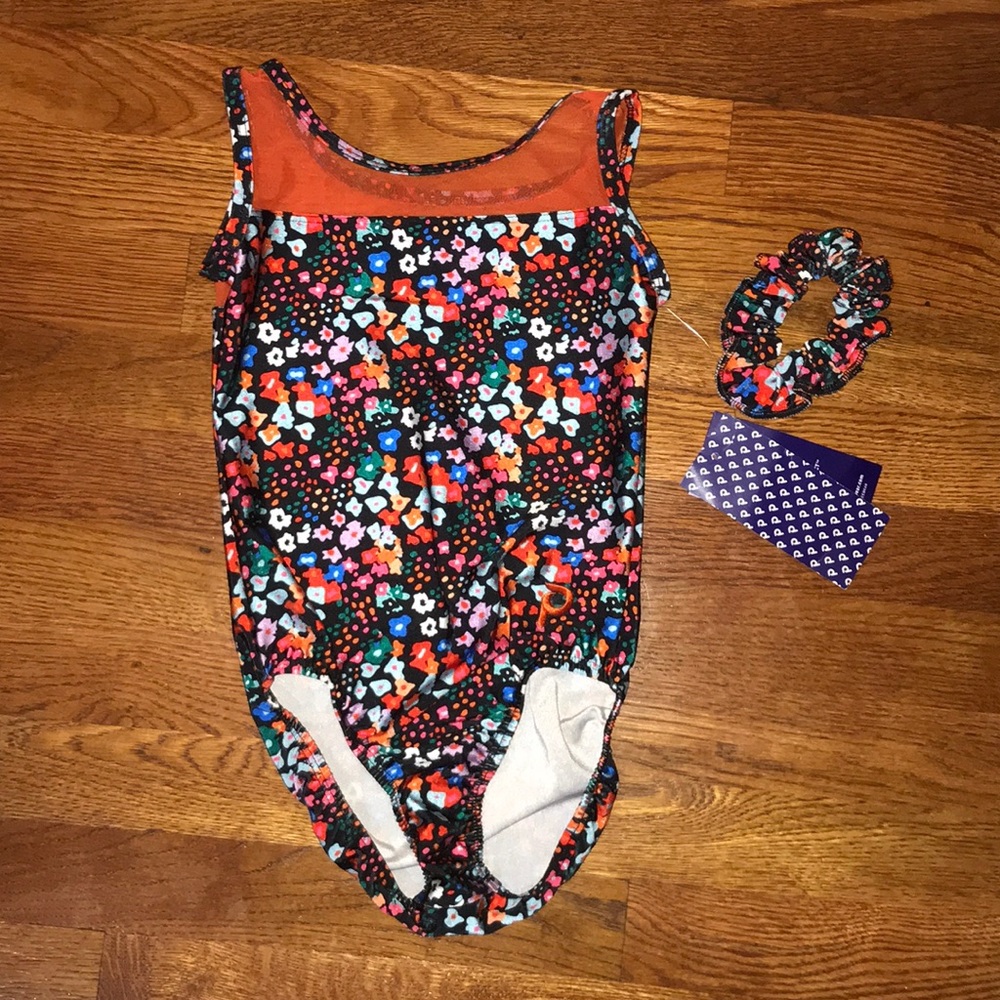 Plum Flowered Leotard